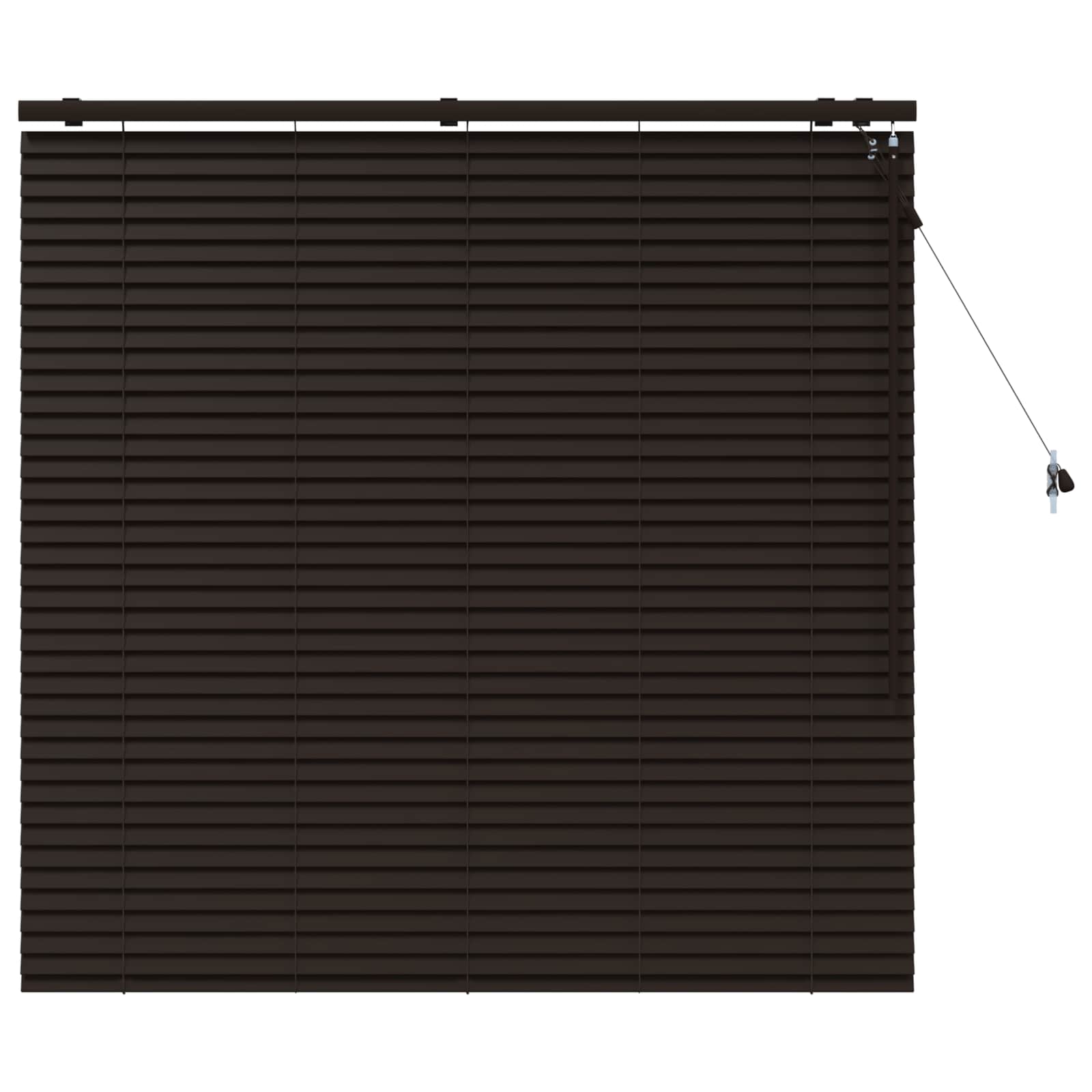 Venecijanska roleta Tamno smeđa 130 x 130 cm 35 mm