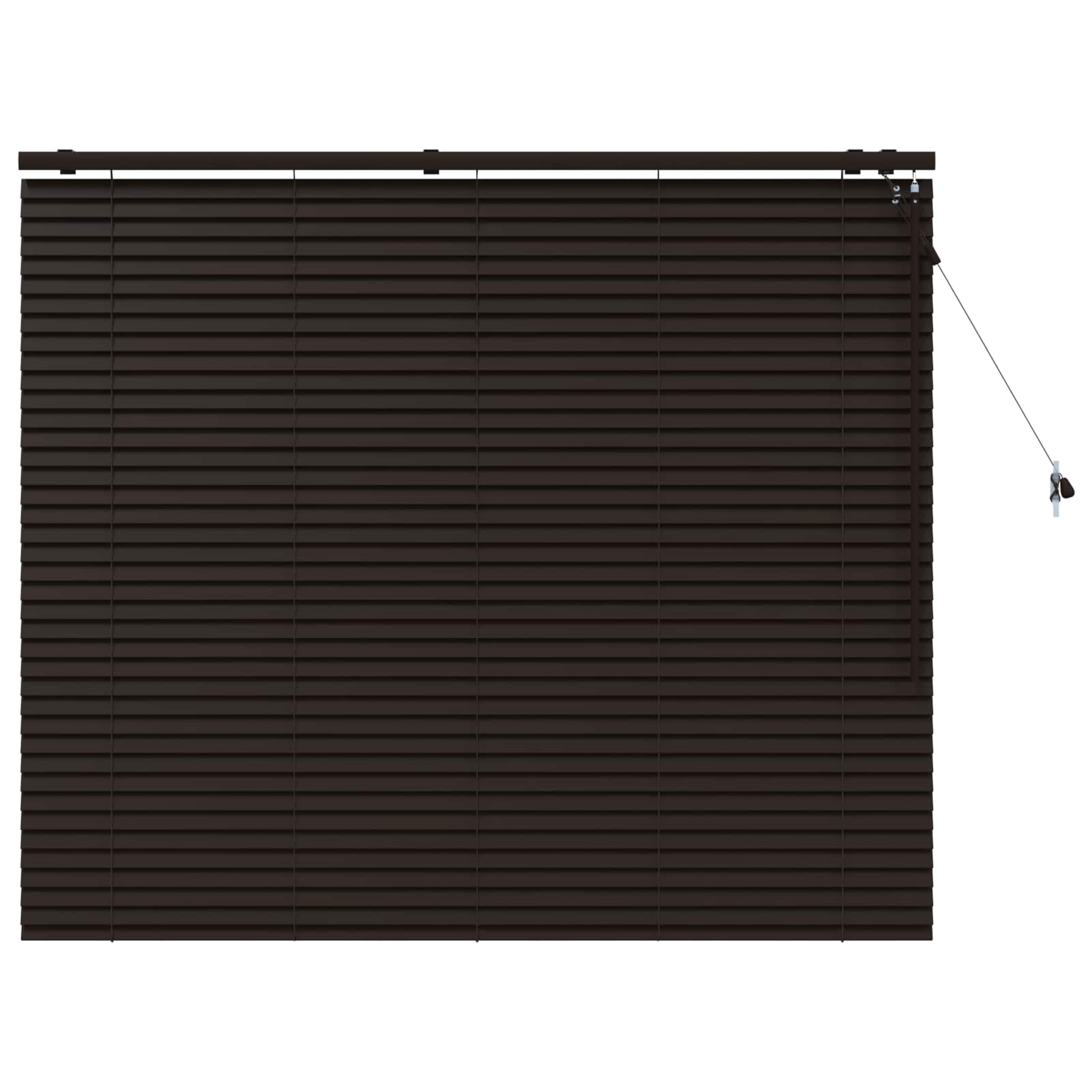 Venecijanska roleta Tamno smeđa 160 x 130 cm 35 mm