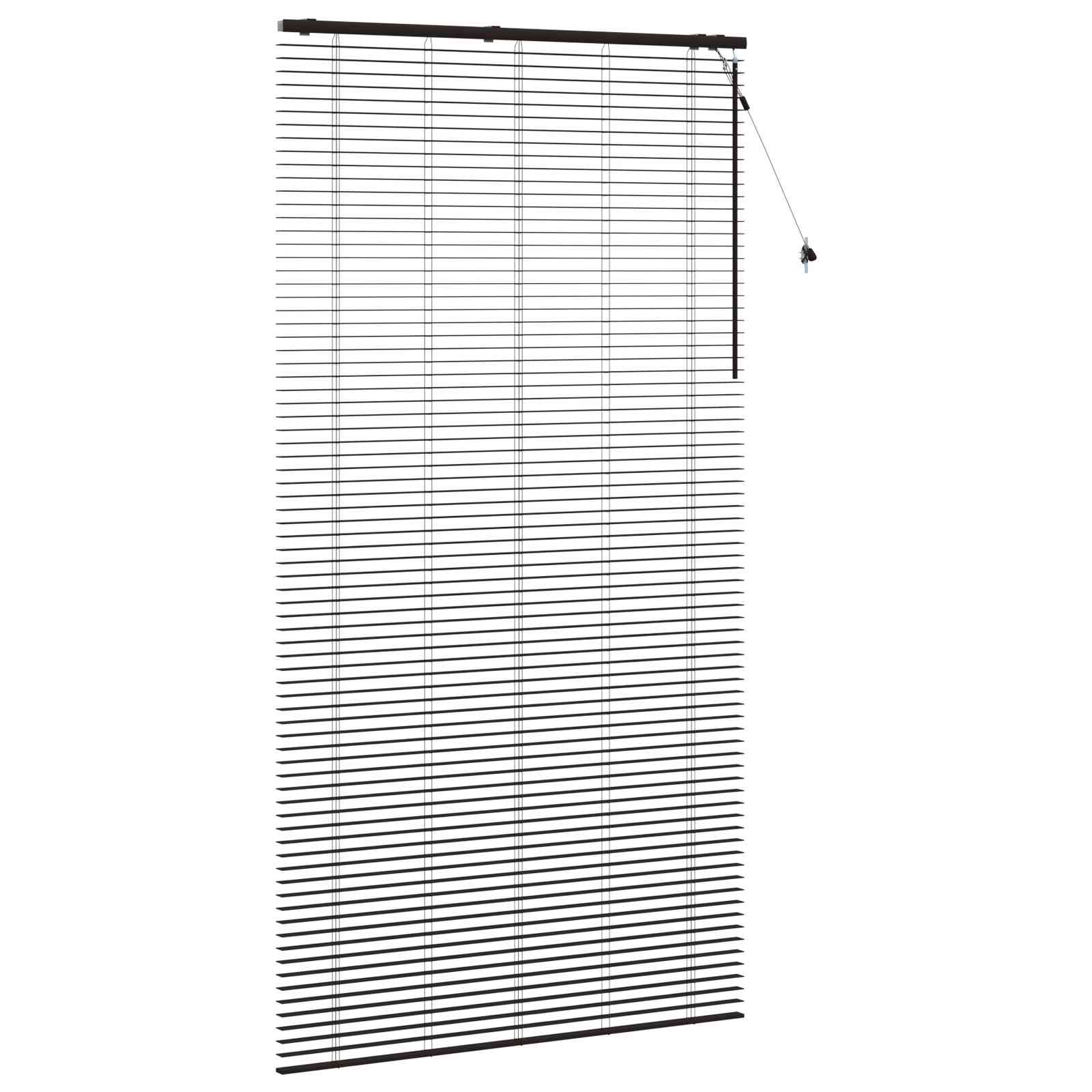 Venecijanska roleta Tamno smeđa 130 x 250 cm 35 mm