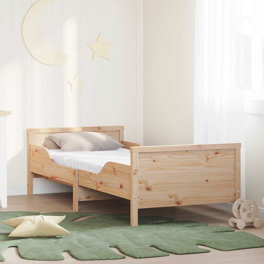 Krevet s produžetnim madracem s uzglavljem Smeđa 80 x 200 cm