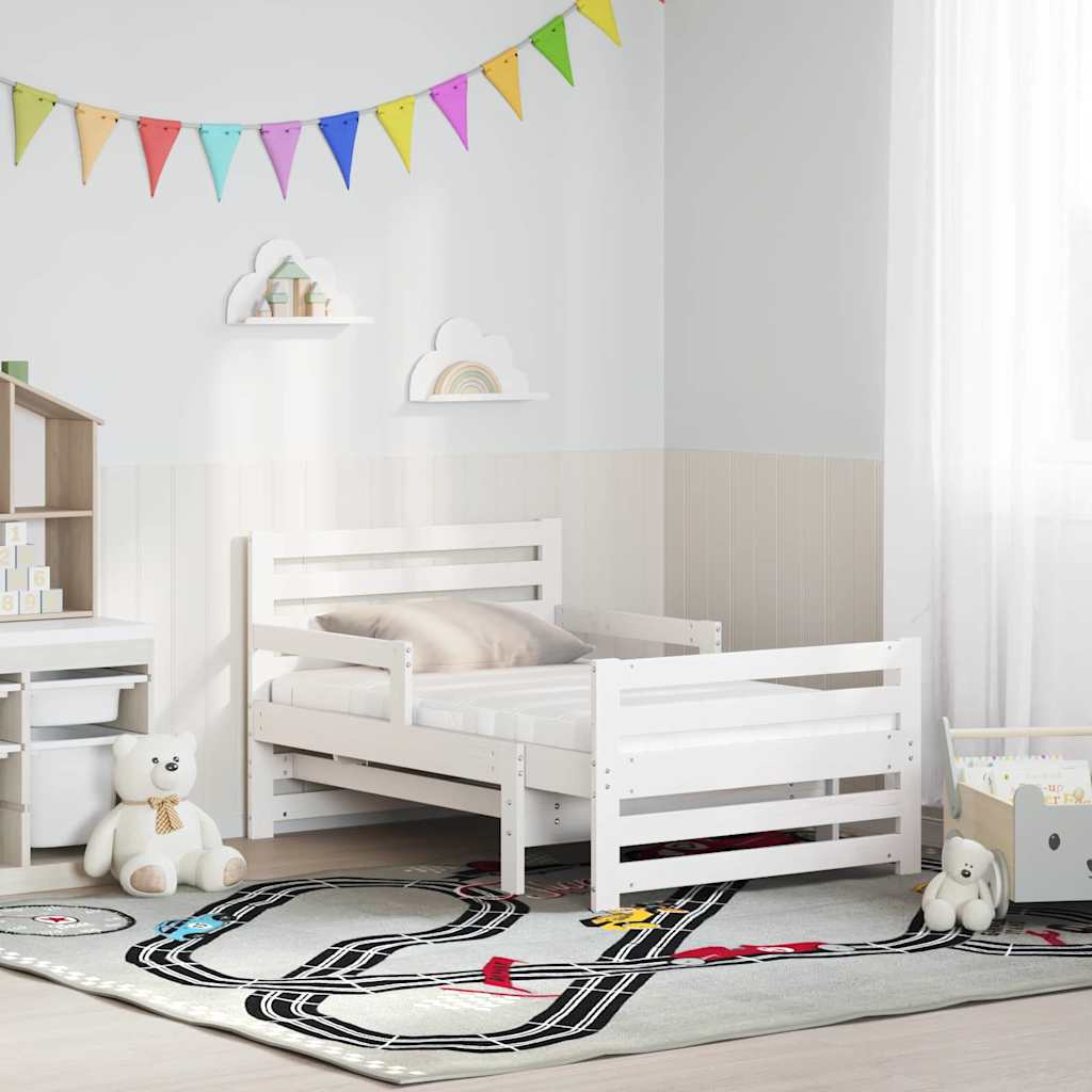 Krevetna konstrukcija Bijelo 80 x 200 cm Čvrsto borovo drvo