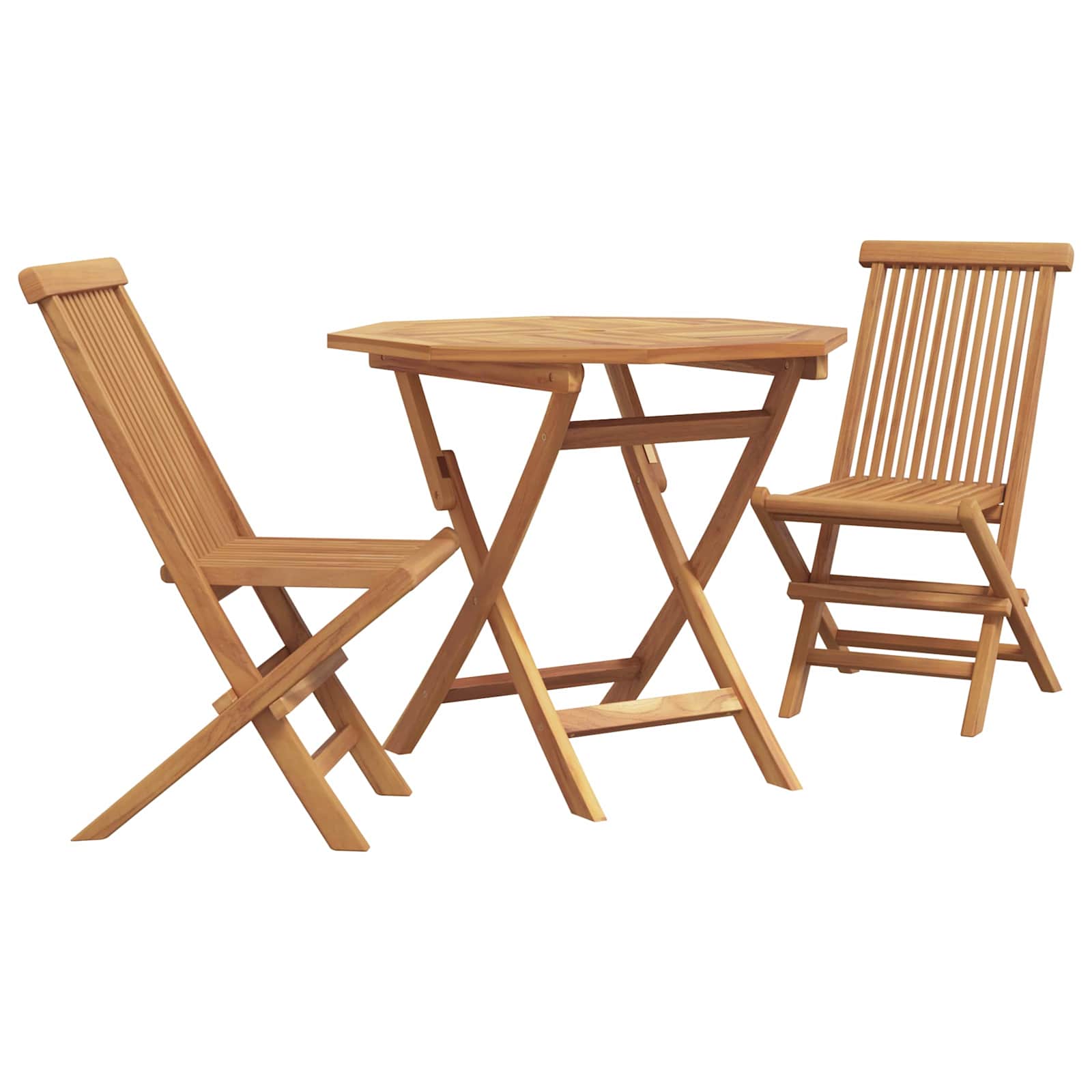 Vrtni set za objed 3 pcs Smeđa Čvrsto drvo akacije