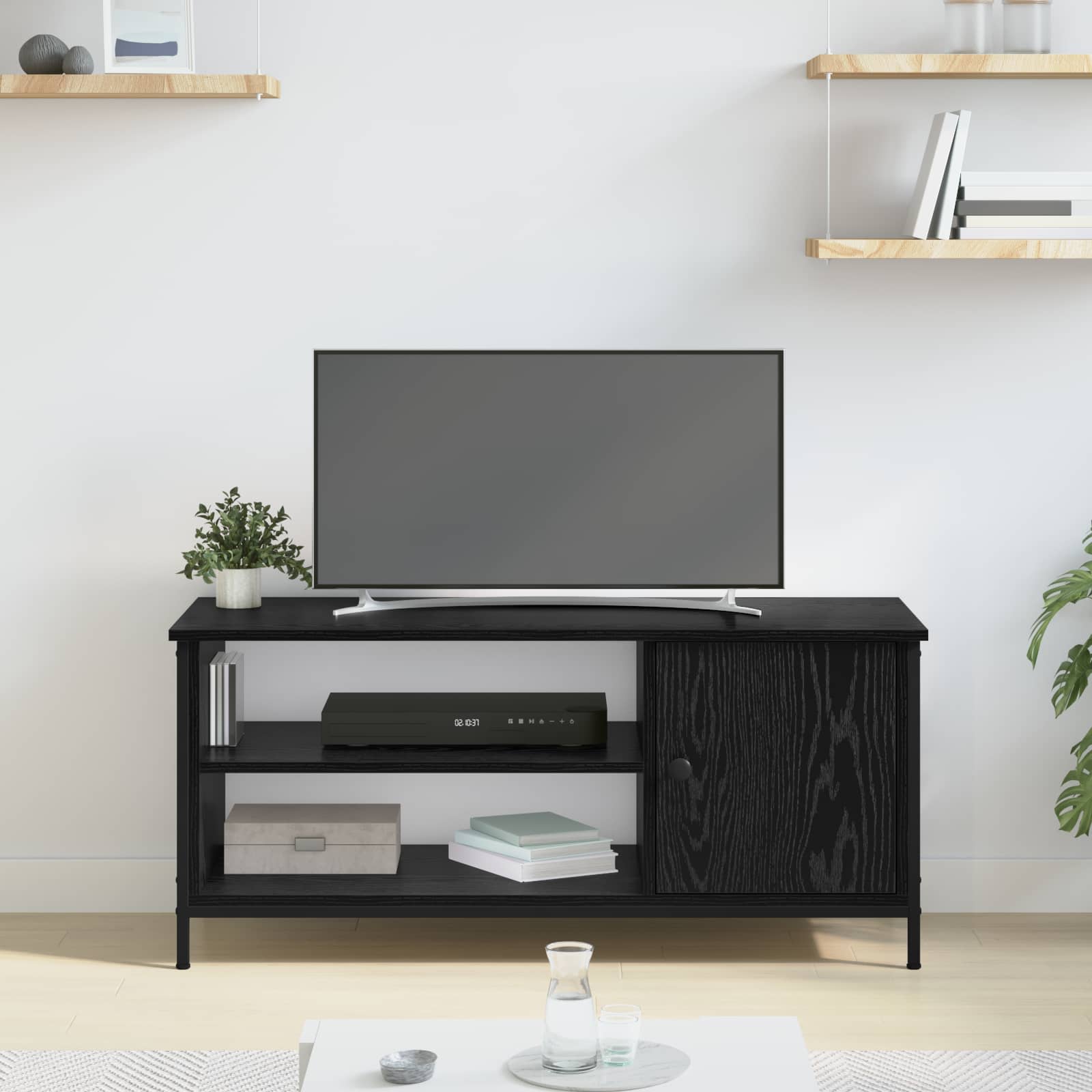 TV ormar Crni hrast 100 x 40 x 45 cm Konstruirano drvo