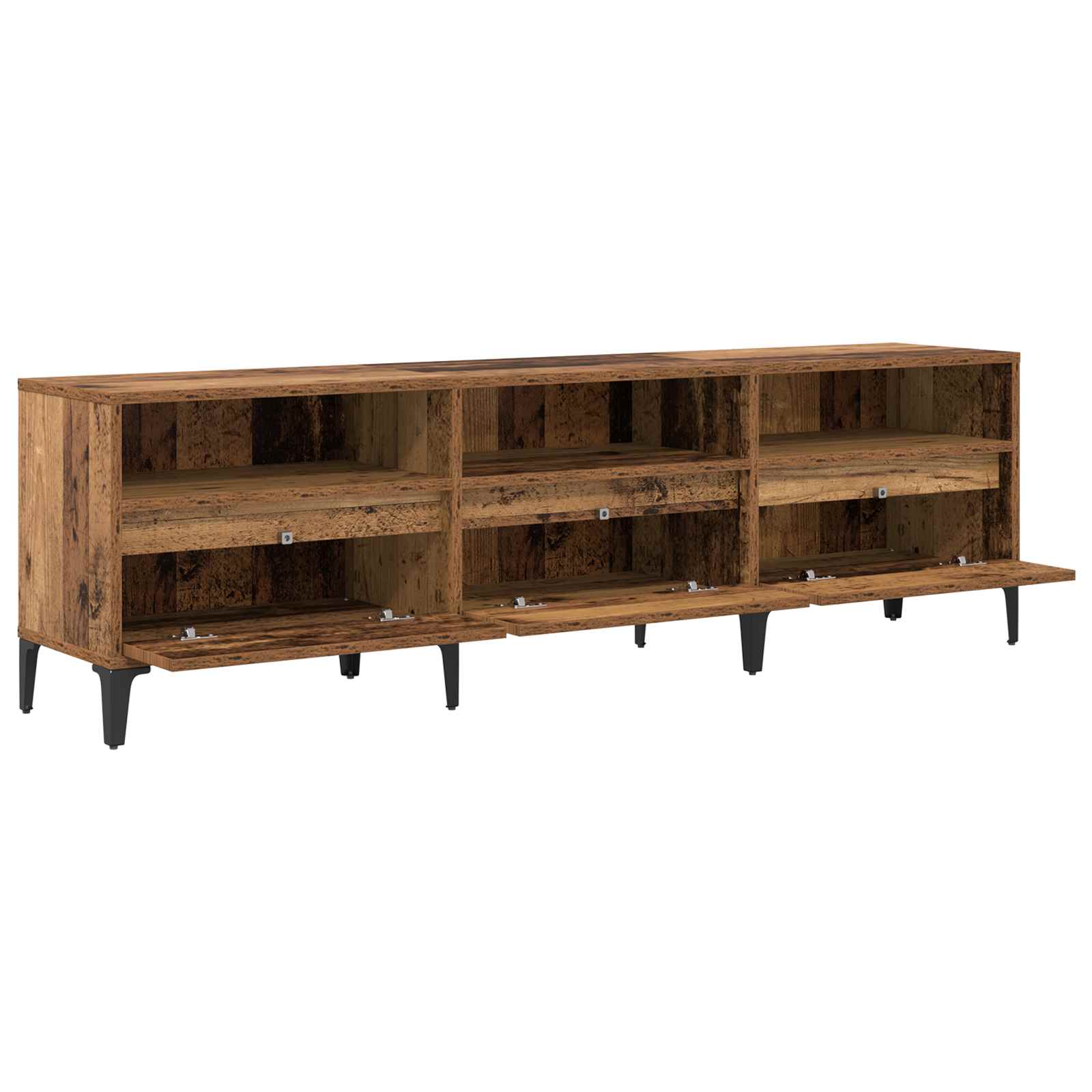 TV ormar Staro drvo 150 x 30 x 45 cm Obrađeno drvo i čelik