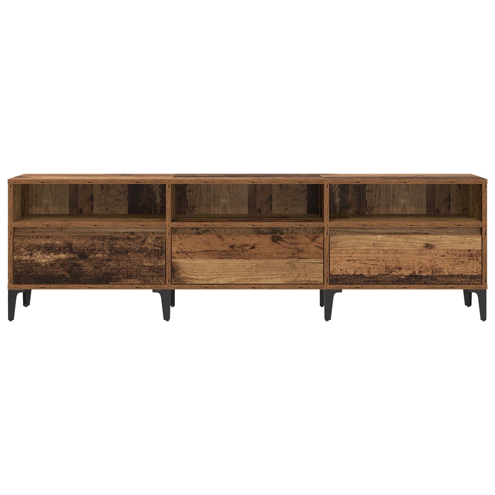 TV ormar Staro drvo 150 x 30 x 45 cm Obrađeno drvo i čelik