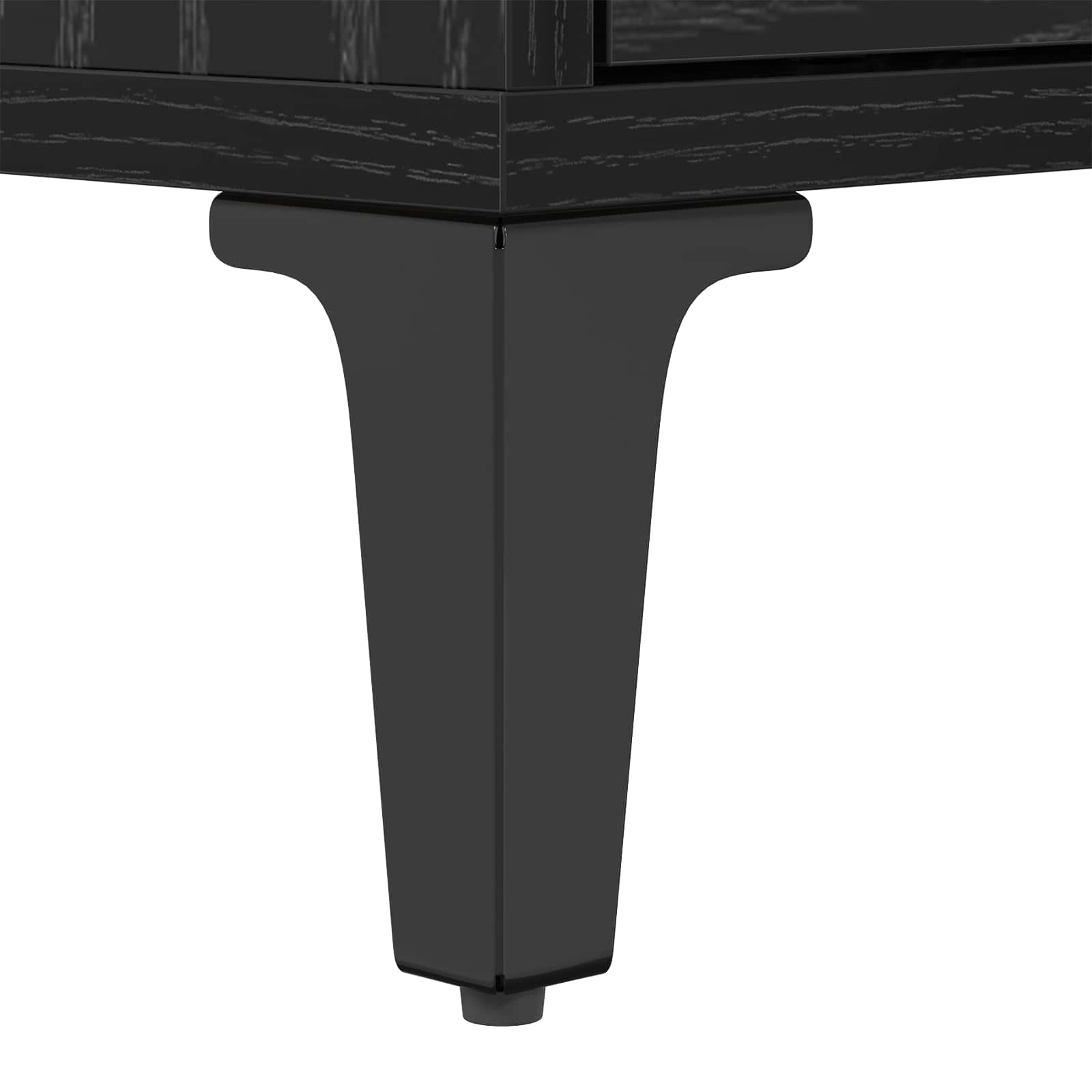 TV ormar Crni hrast 150 x 30 x 45 cm Obrađeno drvo i čelik