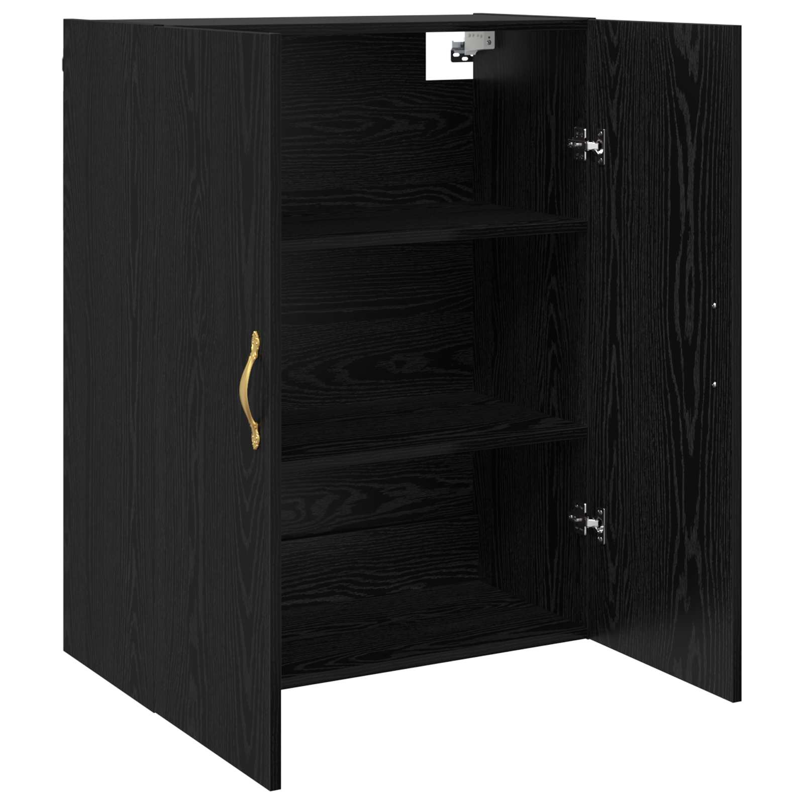 Ormar za Zid Crni hrast 69,5 x 34 x 90 cm Konstruirano drvo