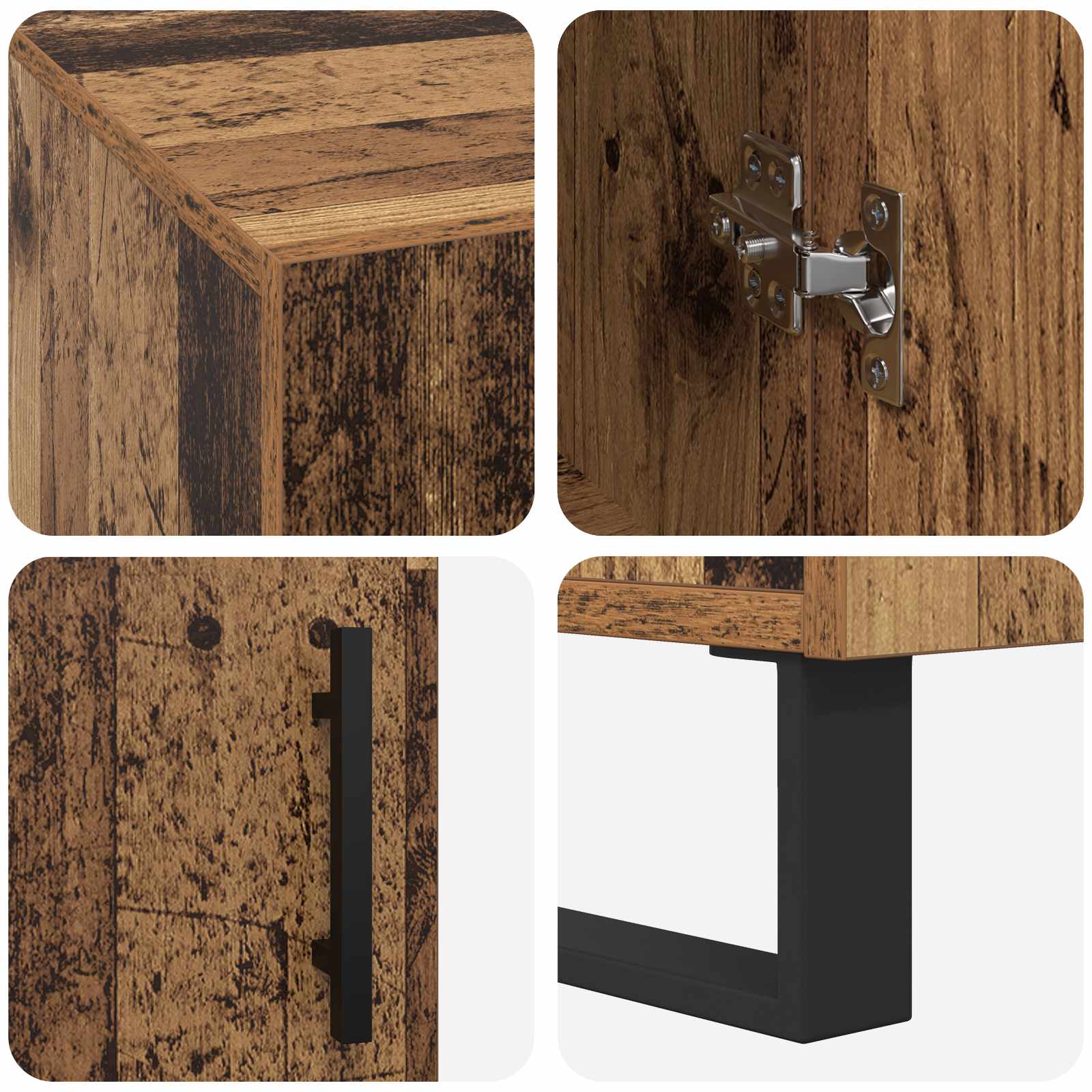 Stol s policom Staro drvo 140 x 50 x 75 cm Konstruirano drvo