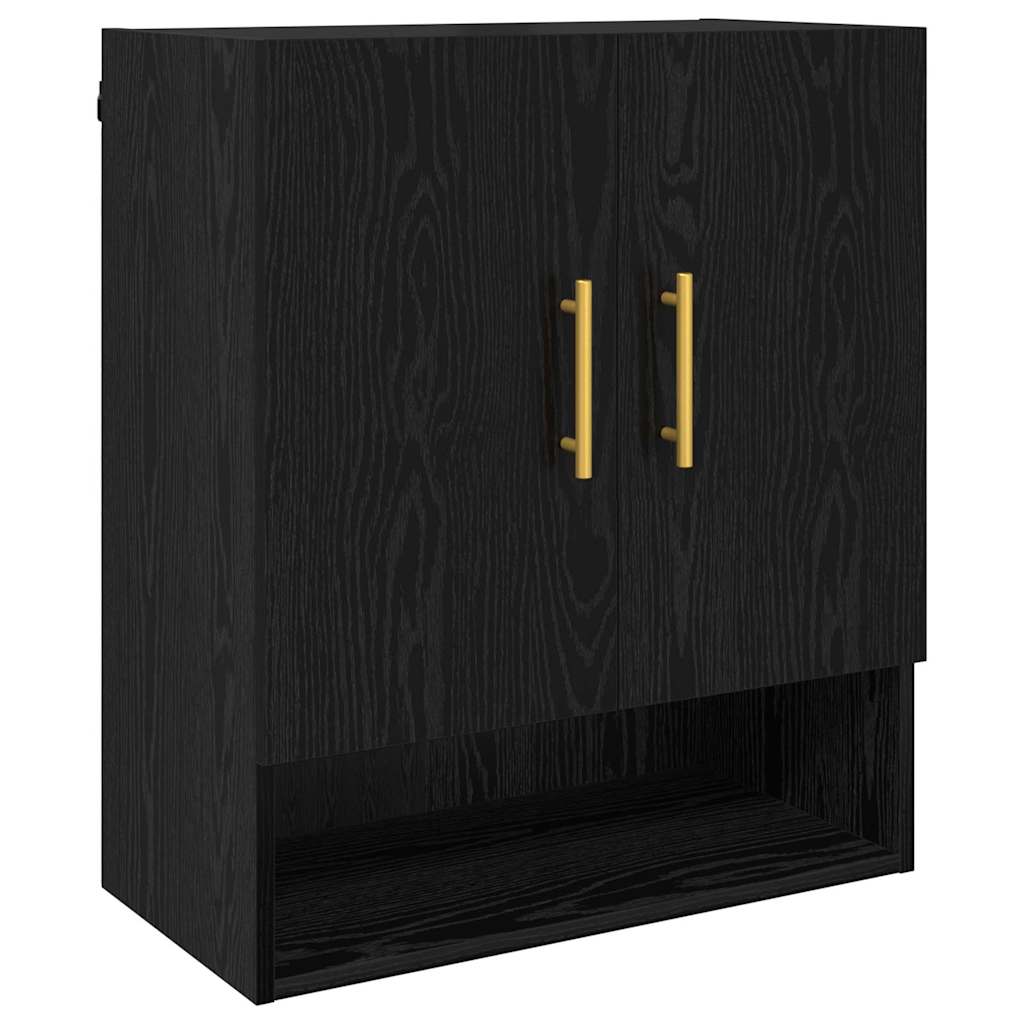 Ormar za Zid 60 x 31 x 70 cm Konstruirano drvo Crni hrast