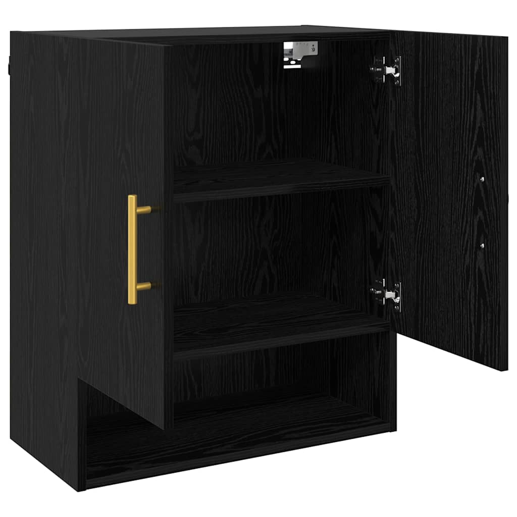 Ormar za Zid 60 x 31 x 70 cm Konstruirano drvo Crni hrast