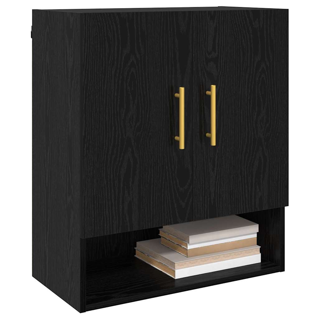 Ormar za Zid 60 x 31 x 70 cm Konstruirano drvo Crni hrast