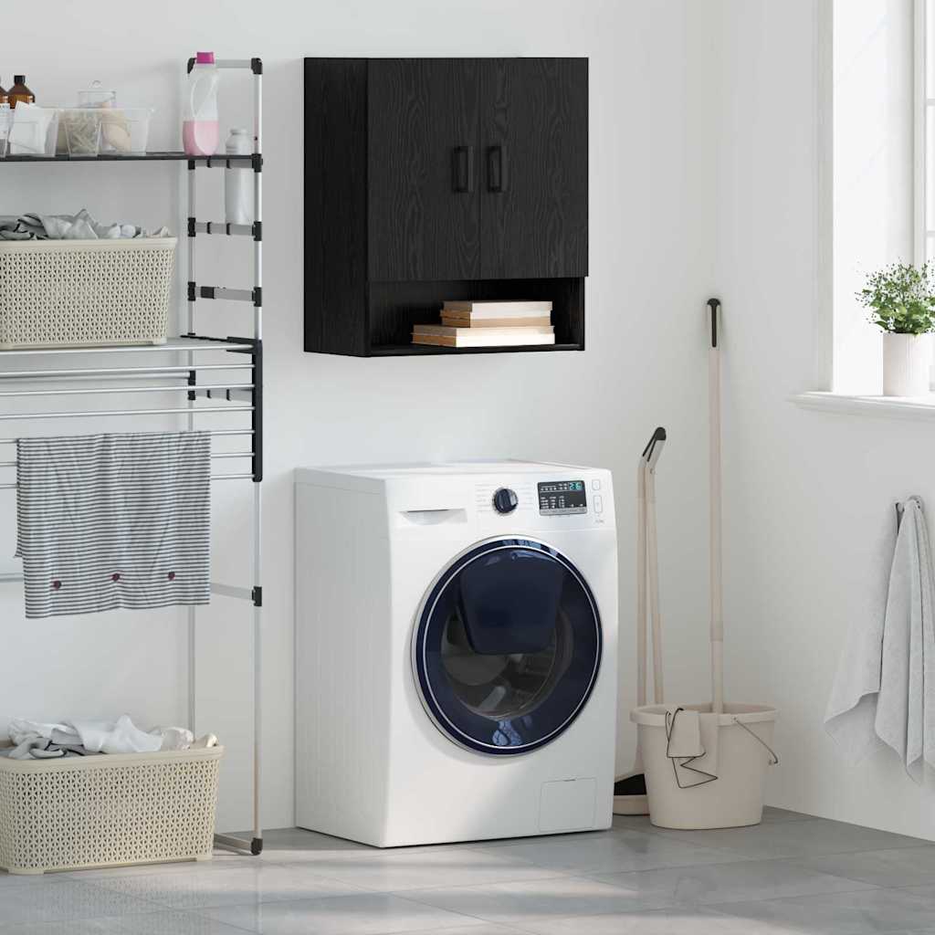 Ormar za Zid 60 x 31 x 70 cm Konstruirano drvo Crni hrast