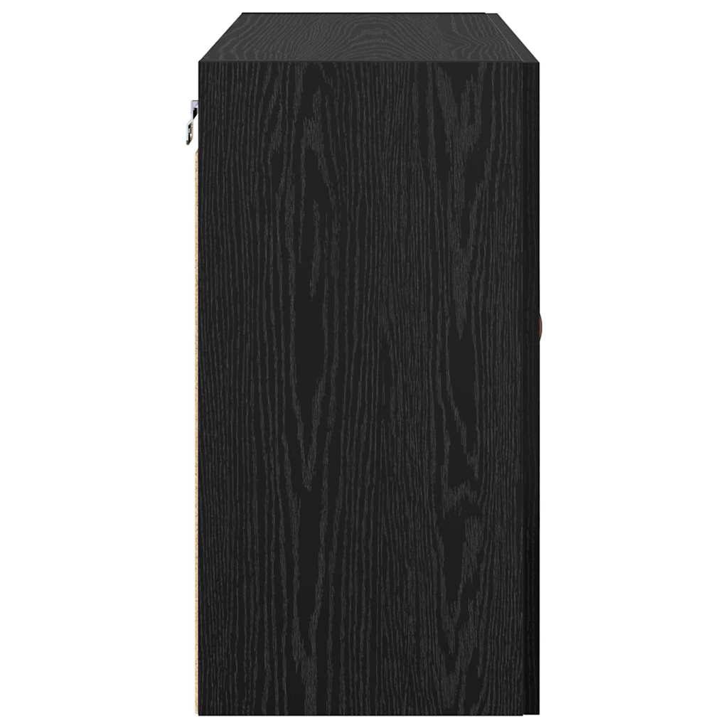 Ormar za Zid Zidne Crni hrast 60 x 31 x 60 cm Konstruirano drvo