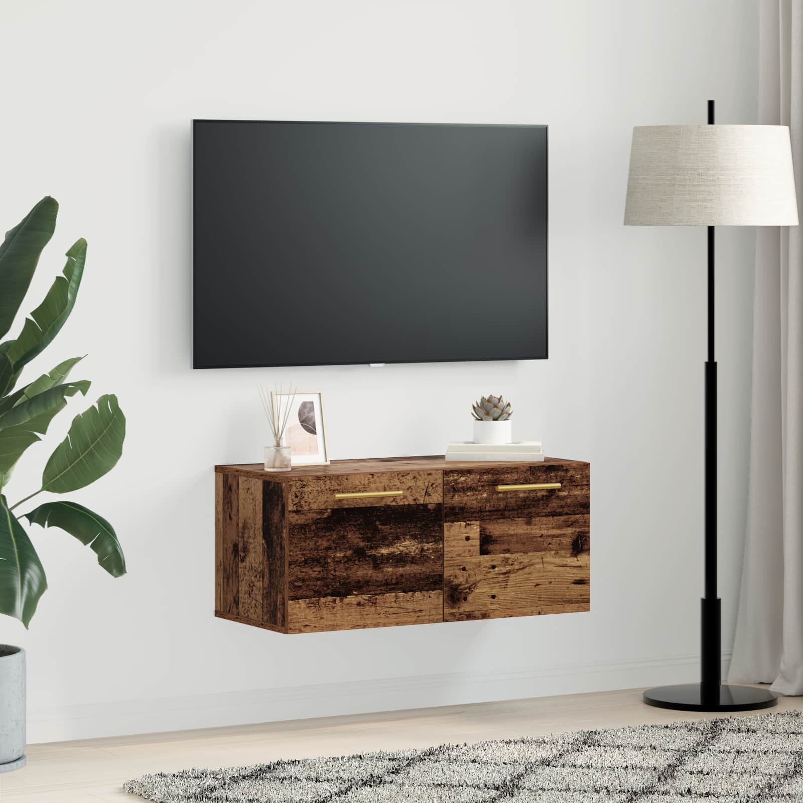 Ormar za Zid Staro drvo 80 x 36.5 x 35 cm Konstruirano drvo
