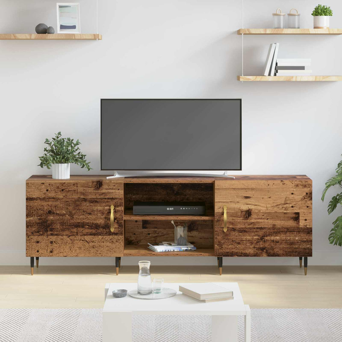 TV ormar 150 x 30 x 50 cm Staro drvo Konstruirano drvo