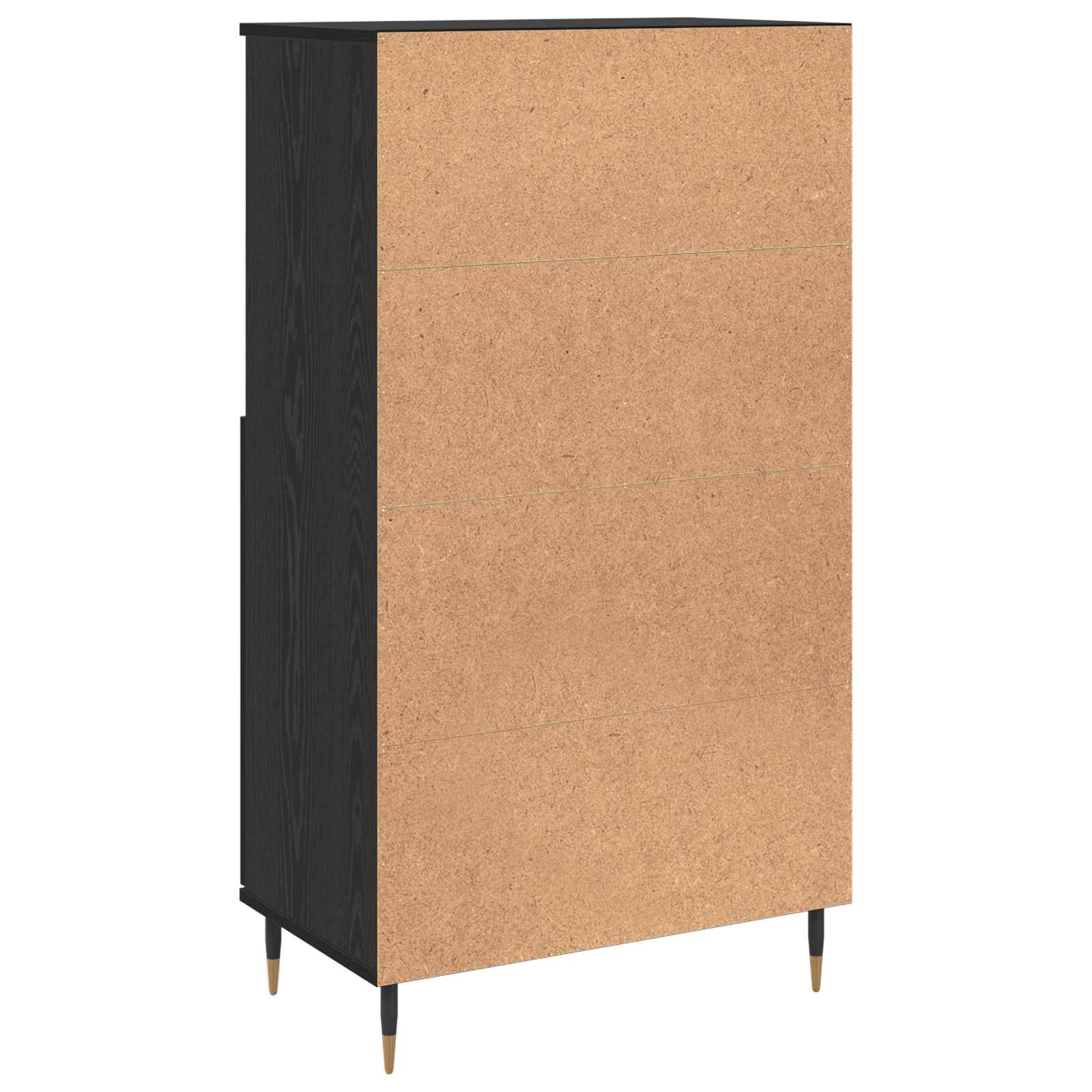 Highboard Crna 60 x 36 x 110 cm Konstruirano drvo