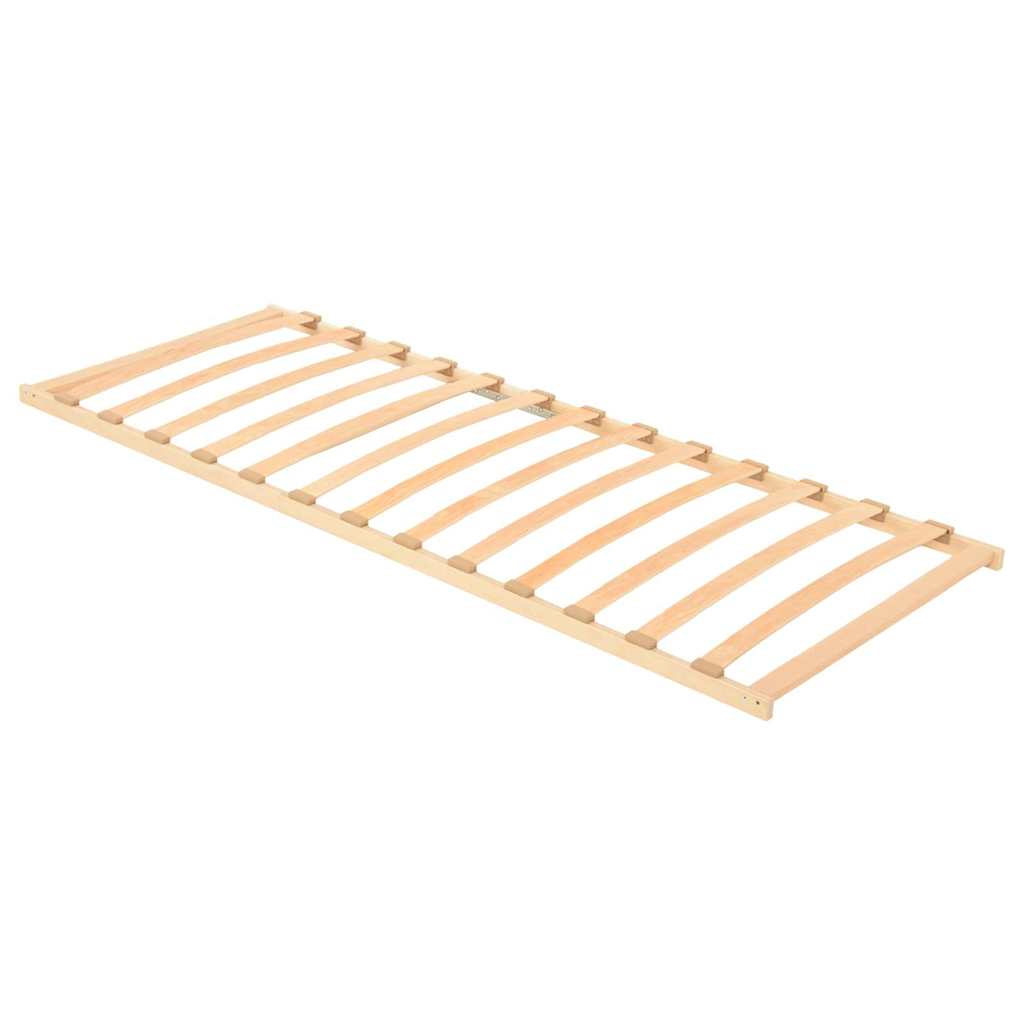Ležaj s letvicama Smeđa 70 x 190 cm Čvrsto drvo bukve