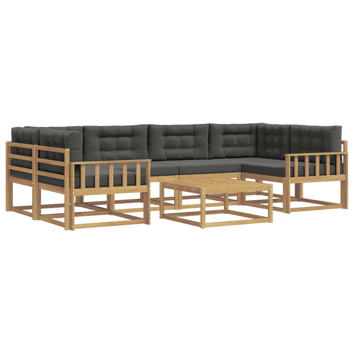 Set vanjskih sofa 5 kom. Bijela i antracit