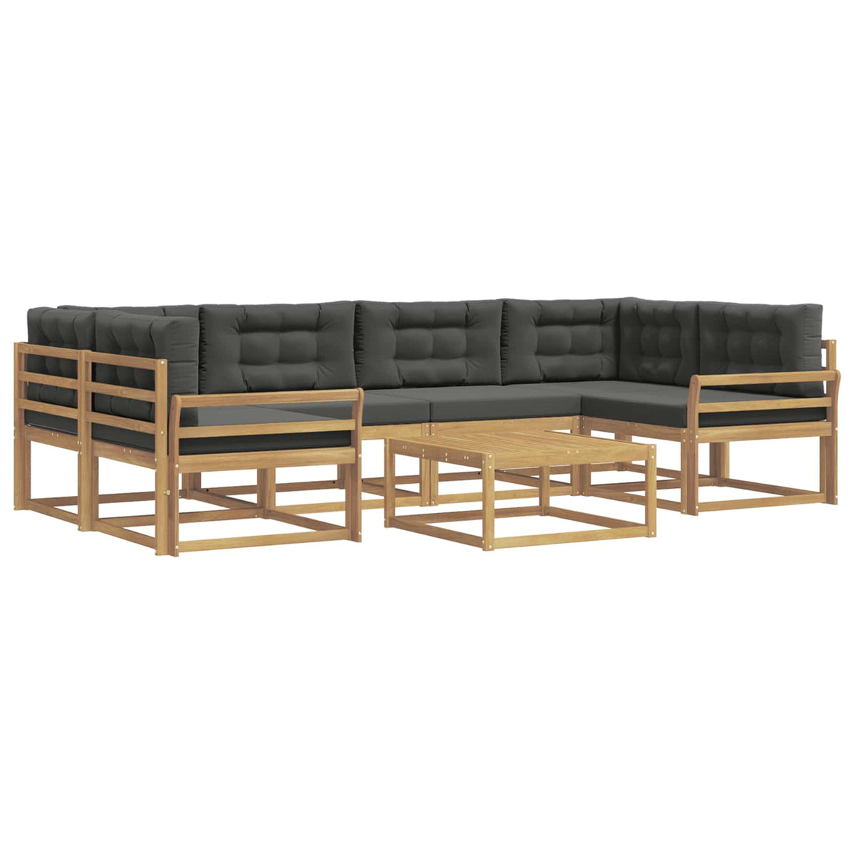 Set vanjskih sofa 5 kom. Bijela i antracit