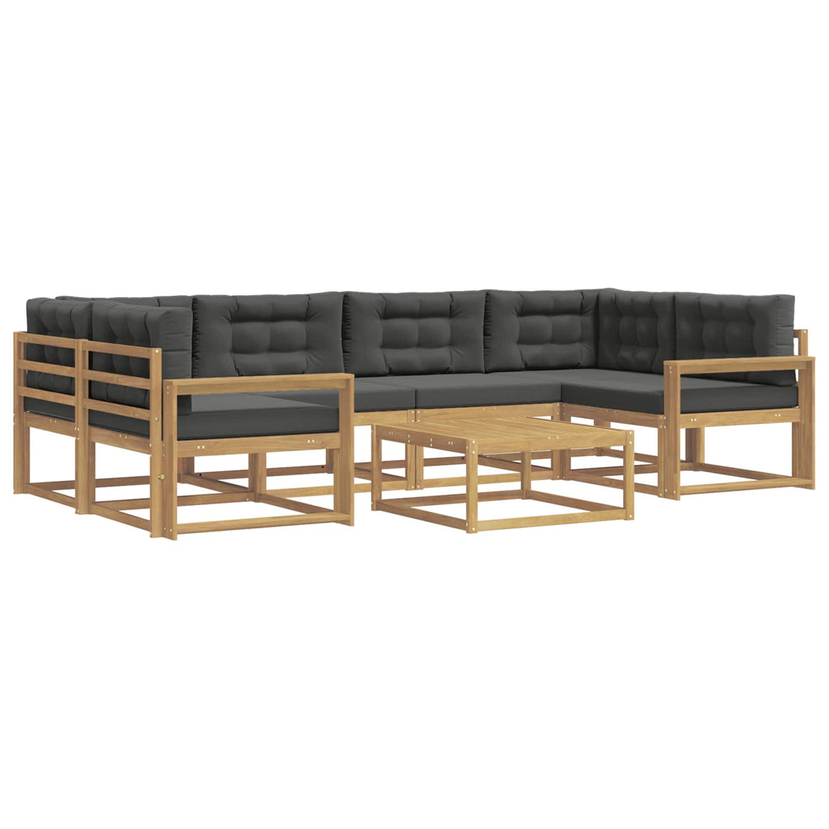Set vanjskih sofa 5 kom. Bijela i antracit