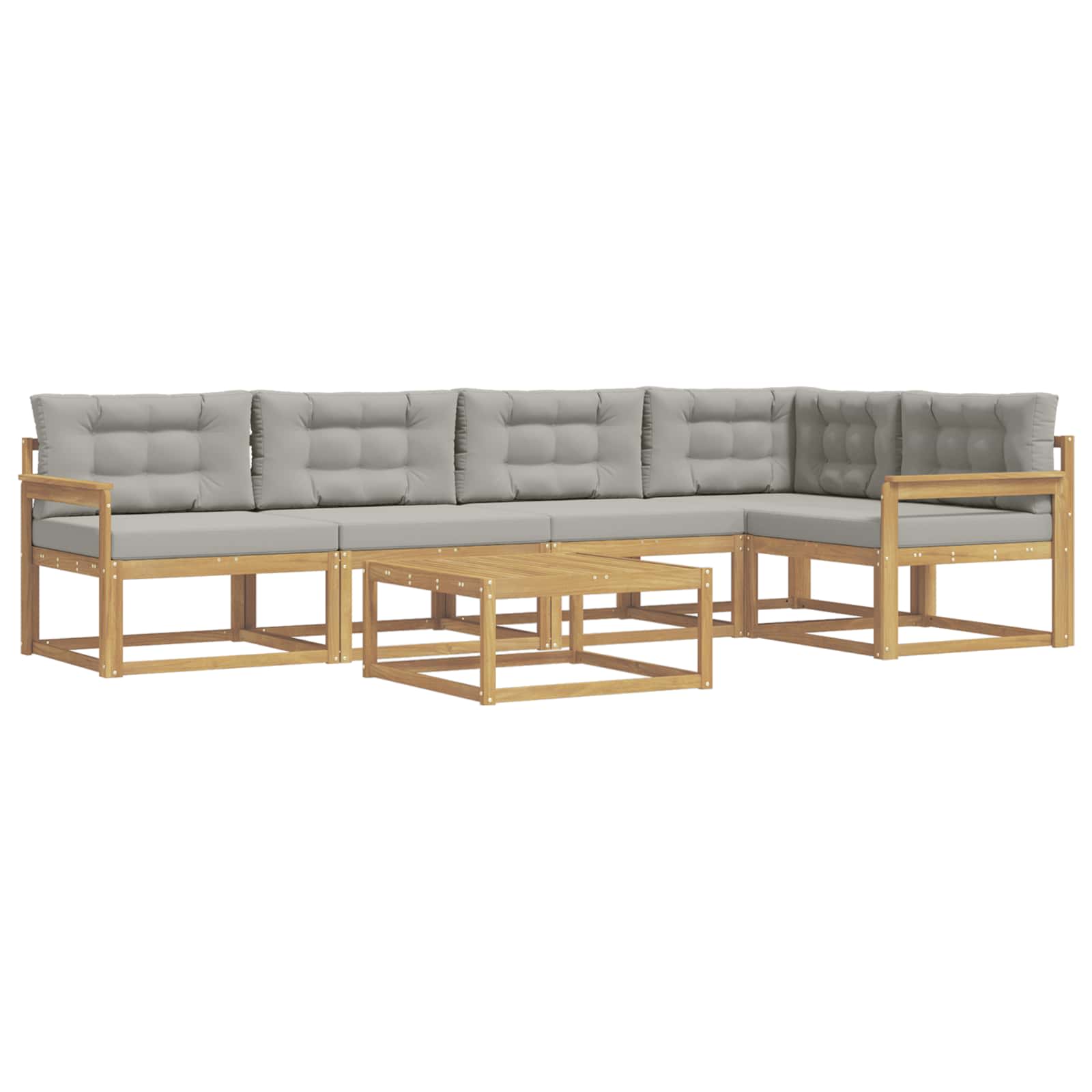 Set vanjskih sofa 6 pcs Bijela i svjetlosiva 79 x 79 x 37 cm