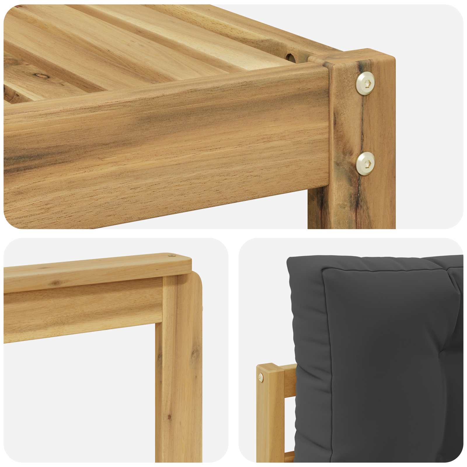 Set vanjskih sofa 6 pcs Bijela i antracit 79 x 79 x 37 cm