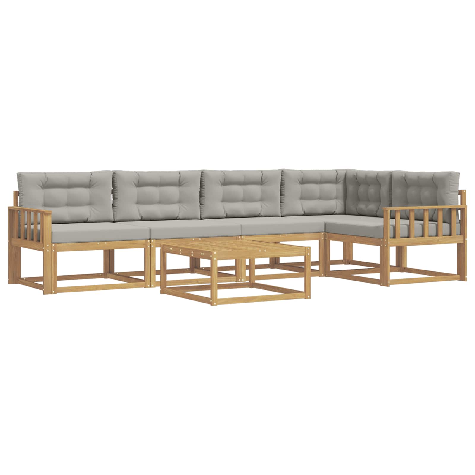 Set vanjskih sofa 6 pcs Bijela i svjetlosiva 79 x 79 x 37 cm