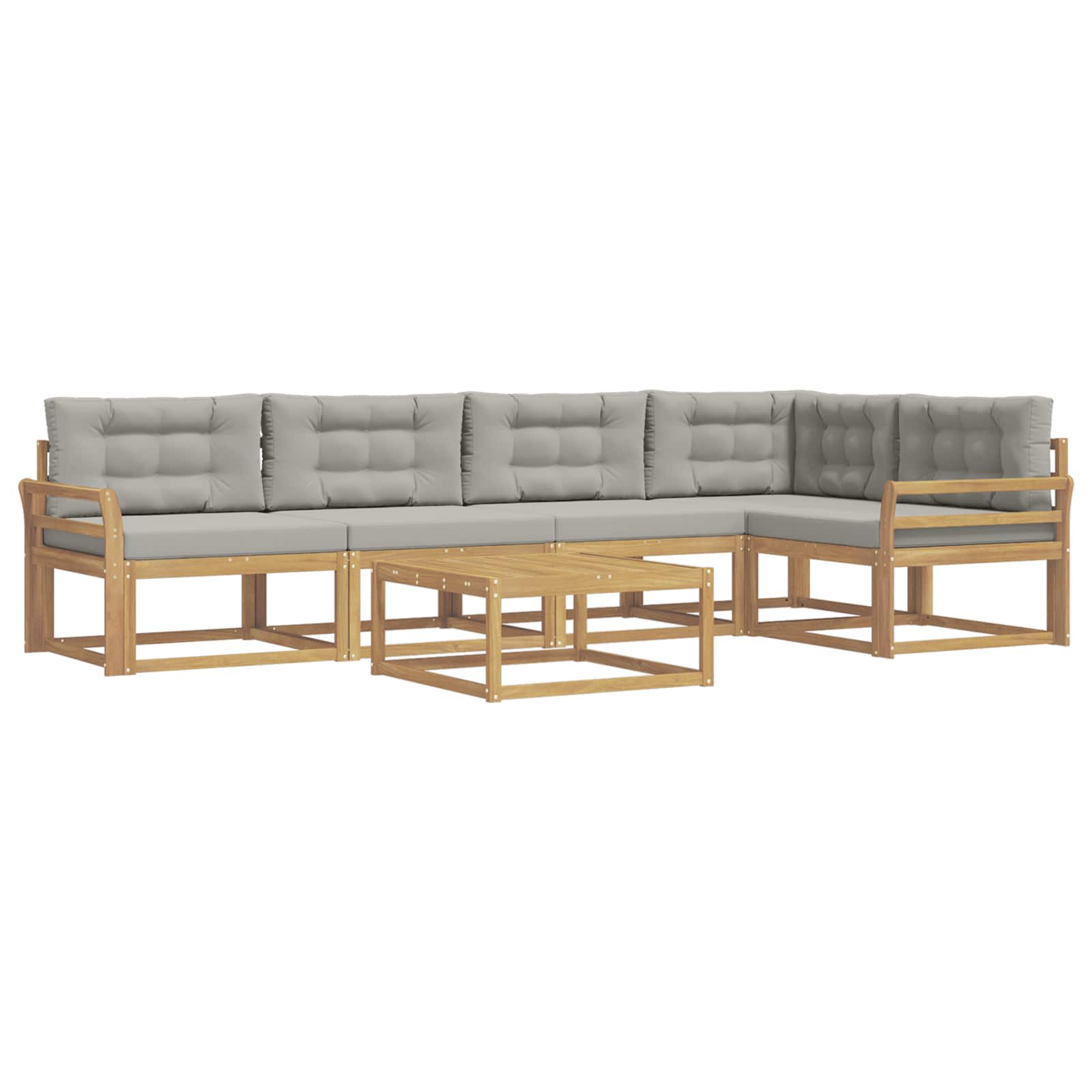 Set vanjskih sofa 6 pcs Bijela i svjetlosiva 79 x 79 x 37 cm