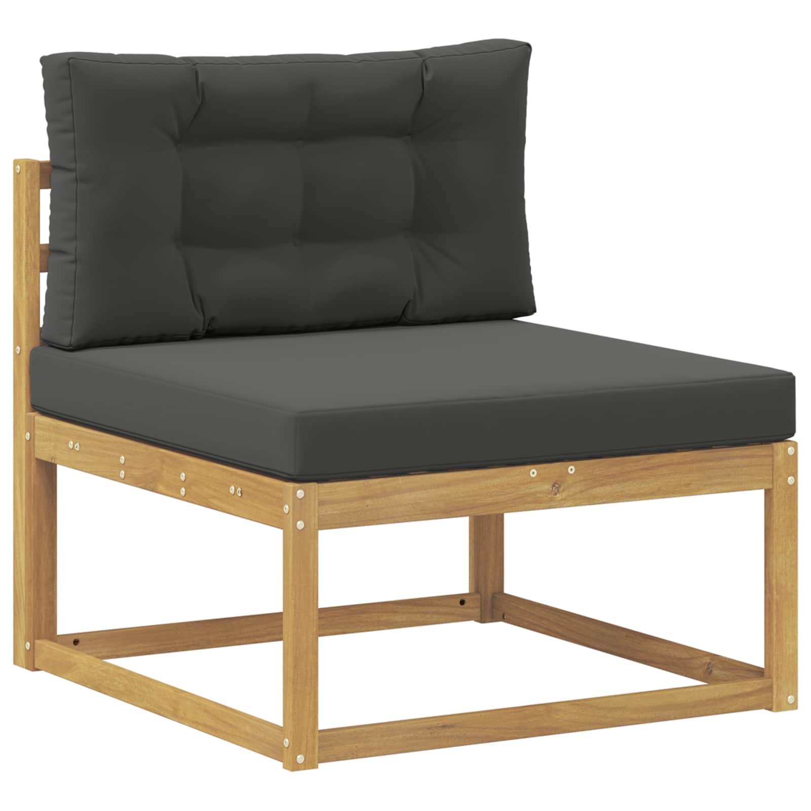 Set vanjskih sofa 6 kom. Bijela i antracit Poliester