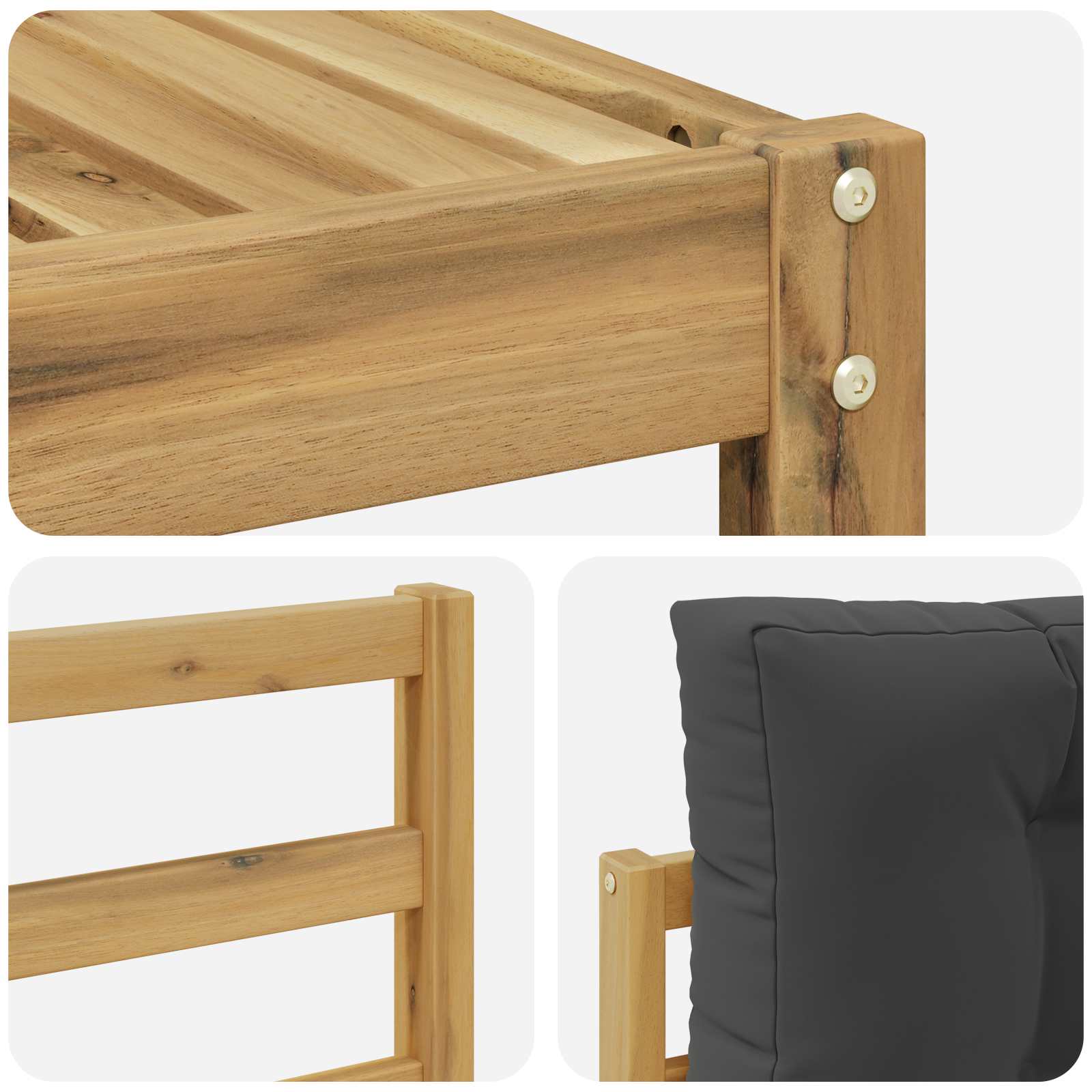 Set vanjskih sofa 7 pcs Bijela i antracit 79 x 79 x 37 cm