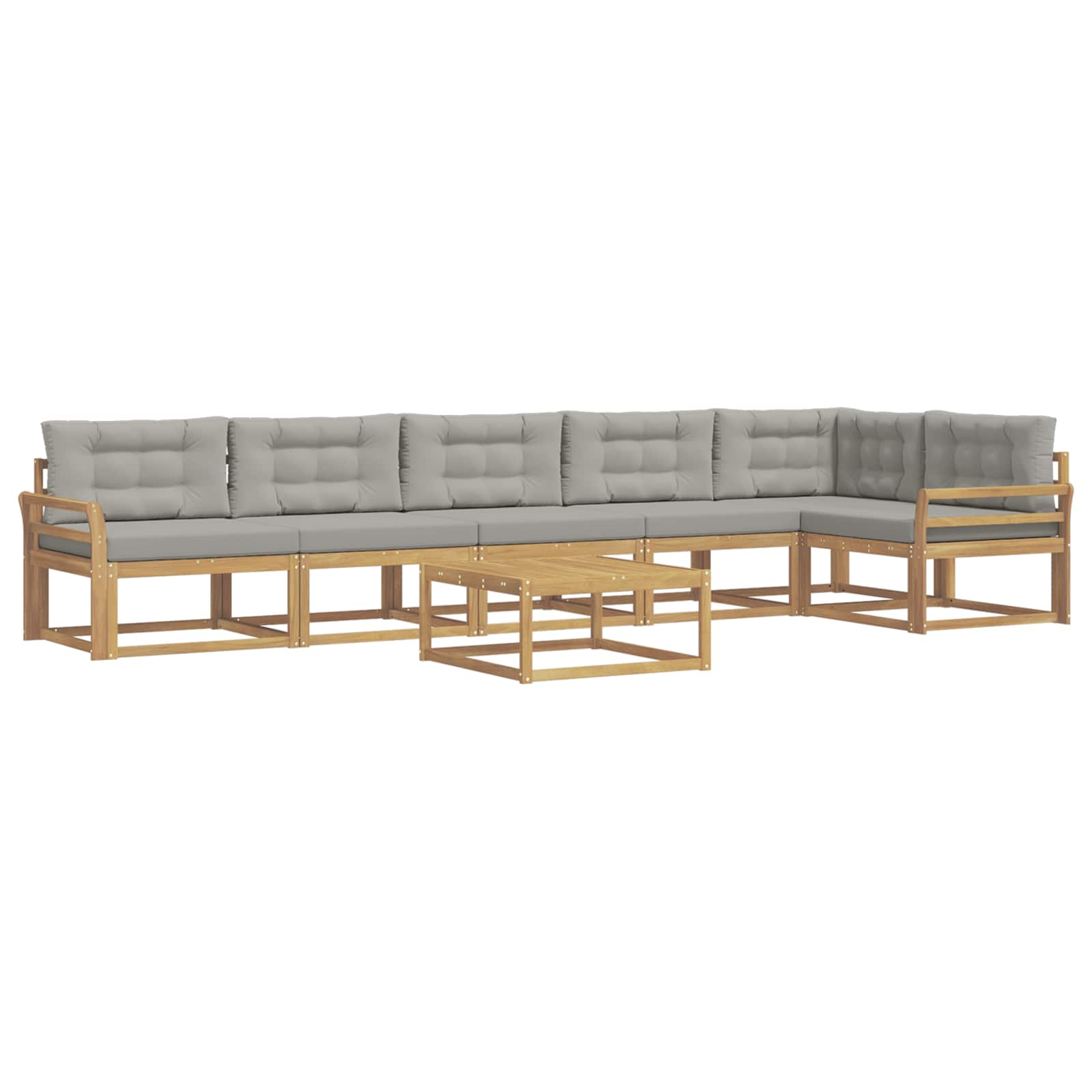 Set vanjskih sofa 7 pcs Bijela i svjetlosiva 79 x 79 x 37 cm