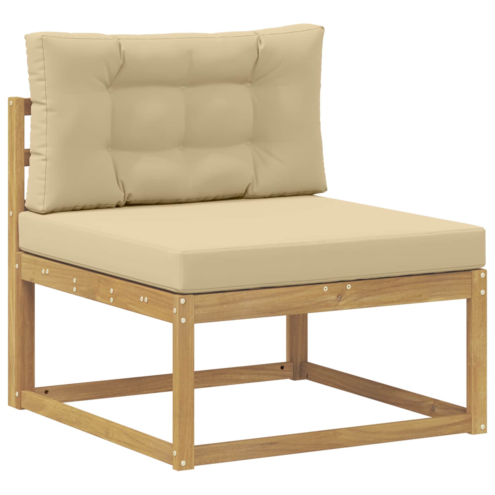Set vanjskih sofa 9 pcs Bijela i bež