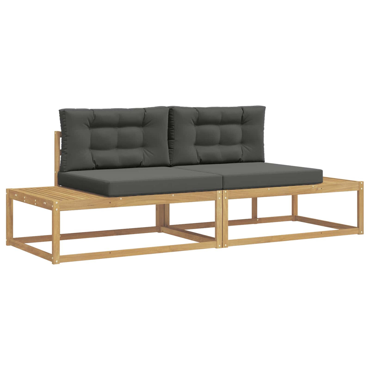Set vanjskih sofa Poliester Bijela