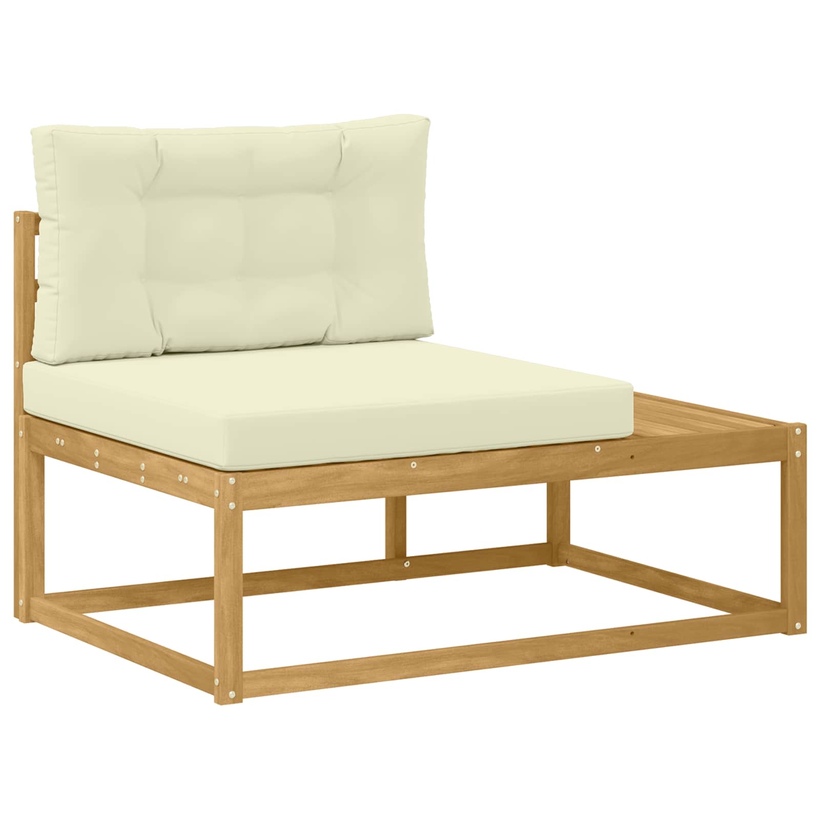 Set vanjskih sofa Bijela 277,5 x 198,5 x 73 cm Poliester