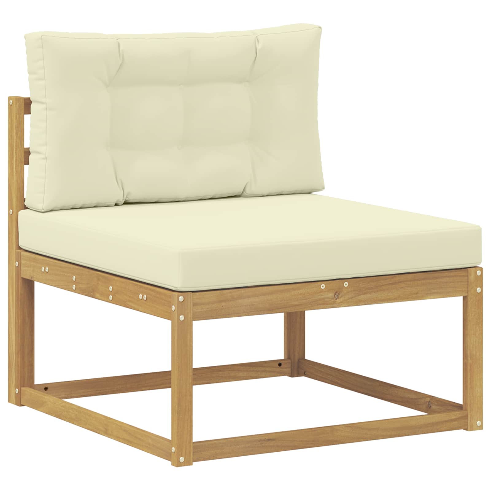 Set vanjskih sofa Bijela 277,5 x 198,5 x 73 cm Poliester