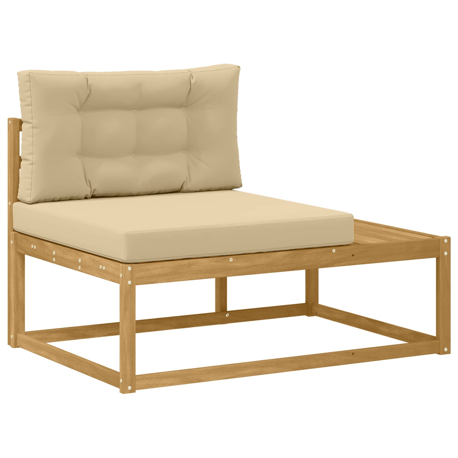 Set vanjskih sofa Bijela 277,5 x 198,5 x 73 cm Poliester