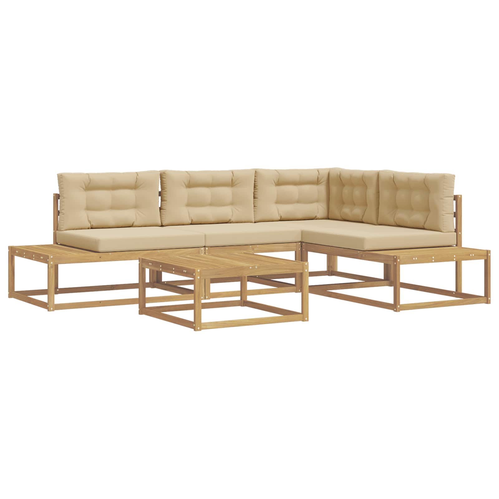 Set vanjskih sofa s jastukom Bijela 79 x 79 x 37 cm Poliester