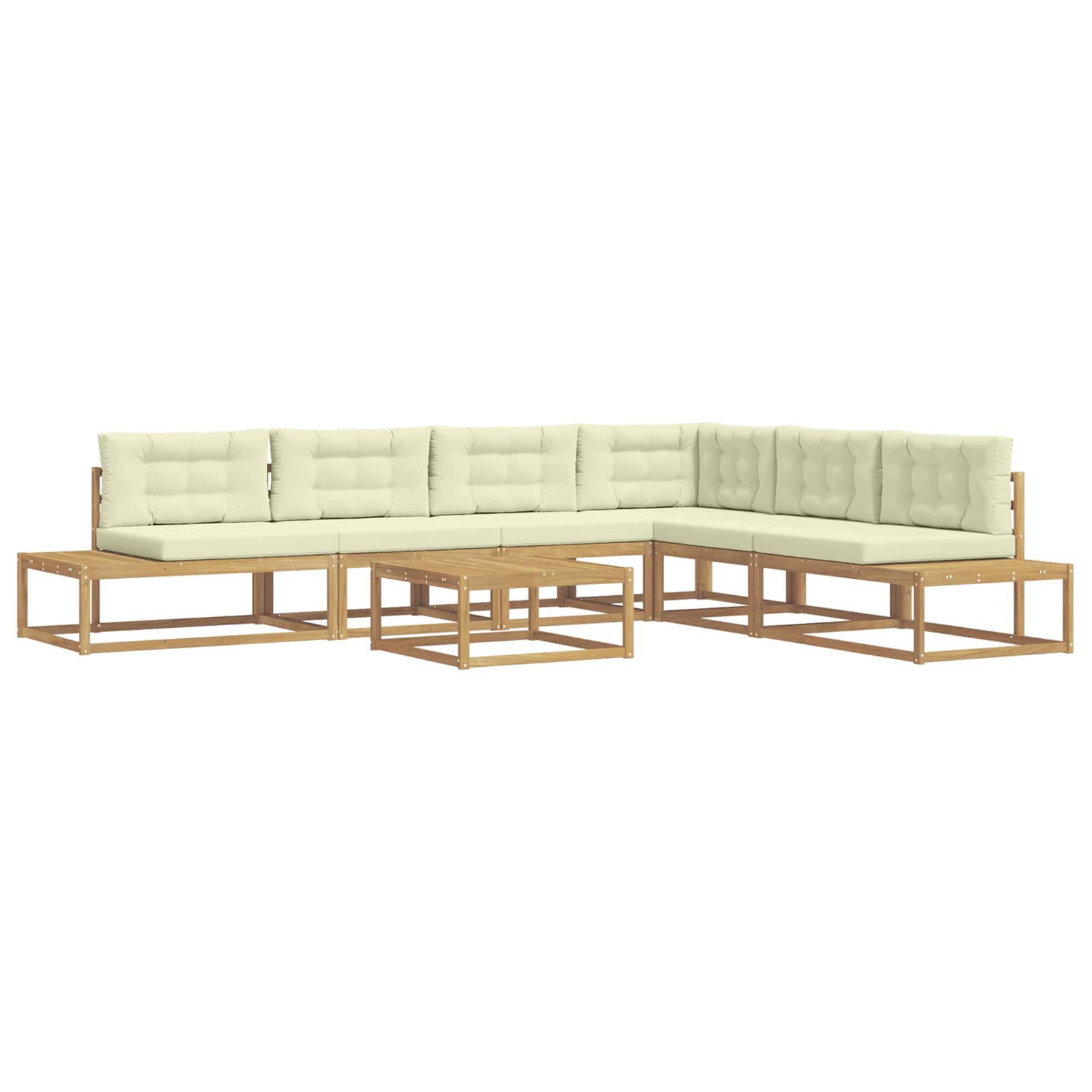 Set vanjskih sofa s jastukom Bijela 79 x 79 x 37 cm Poliester