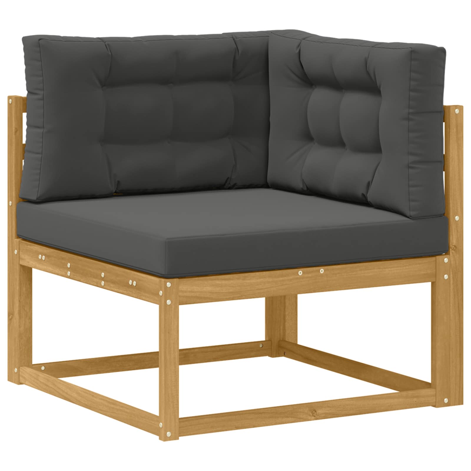 Set vanjskih sofa s jastukom 11 pcs Bijela i antracit