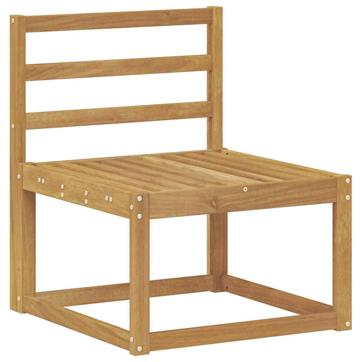 Set vanjskih sofa 5 kom. Bijela Čvrsto drvo akacije