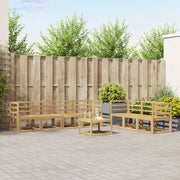 Set vanjskih sofa 8 pcs Bijela 59 x 59 x 37 cm