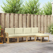 Set vanjskih sofa s jastukom 5 pcs Čvrsto drvo akacije