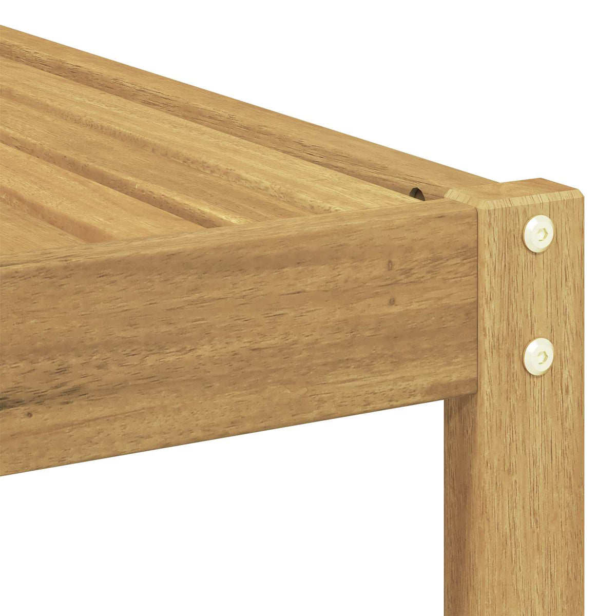Set vanjskih sofa 6 kom. Bijela Čvrsto drvo akacije