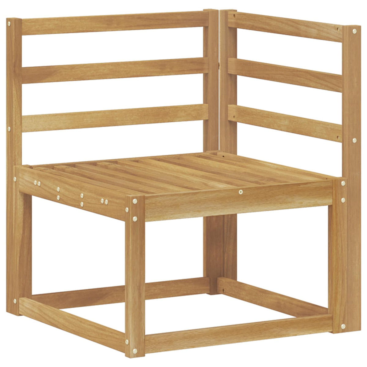 Set vanjskih sofa 6 kom. Bijela Čvrsto drvo akacije