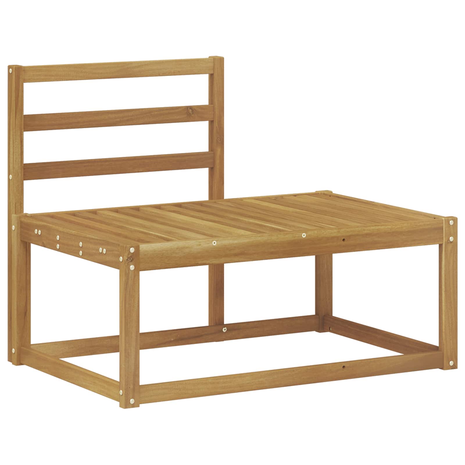 Set vanjskih sofa 3 pcs Bijela Čvrsto drvo akacije