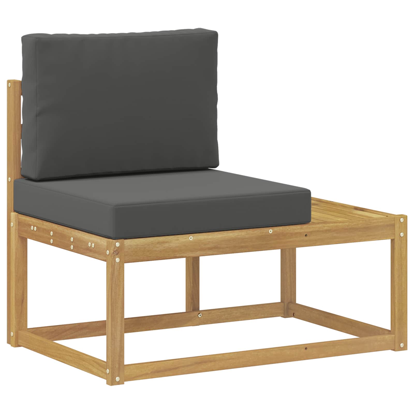 Set vanjskih sofa s jastukom 3 pcs Bijela i antracit Poliester
