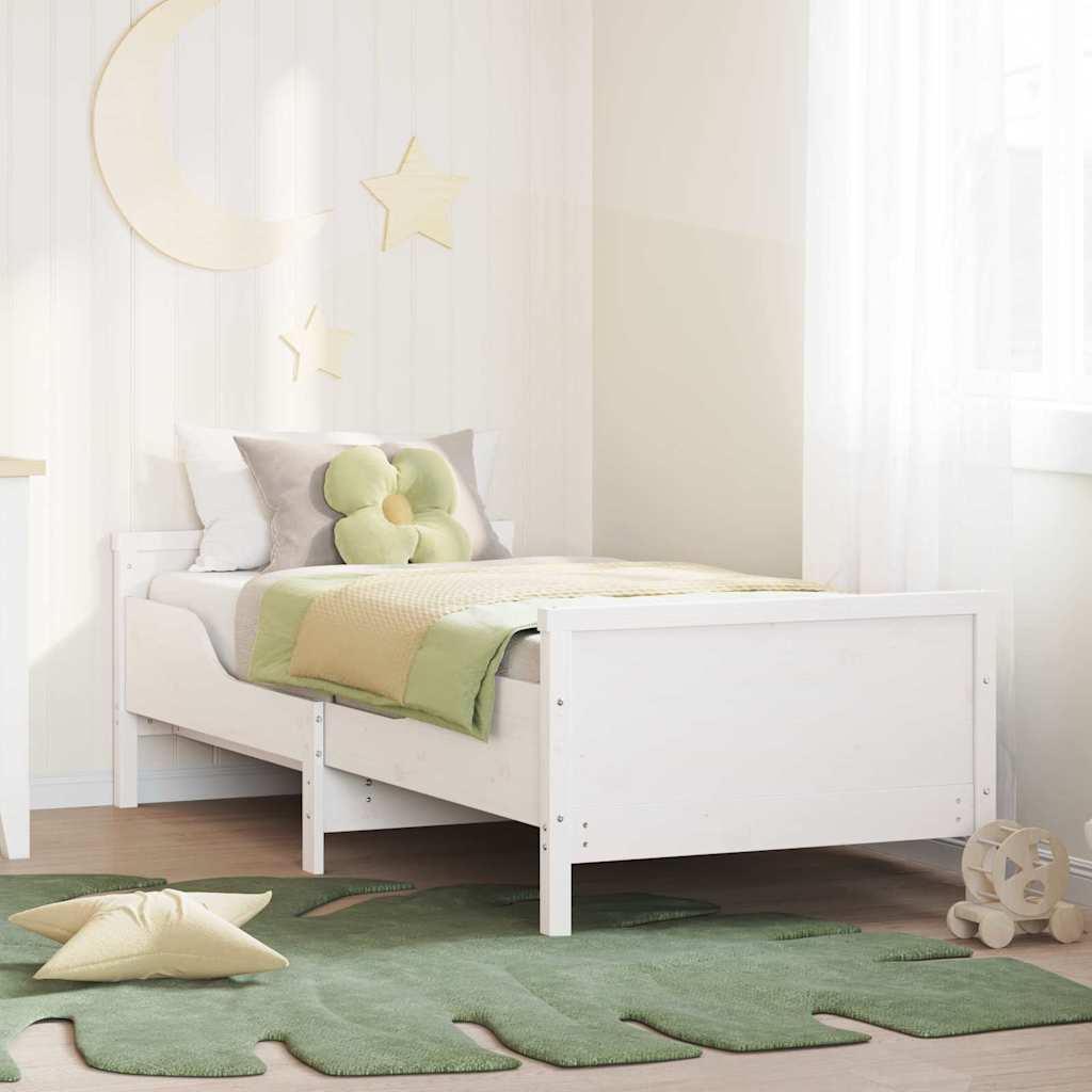 Krevetna konstrukcija Bijelo 80 x 200 cm Konstruirano drvo