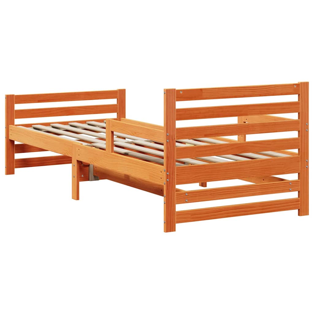 Krevetna konstrukcija Vosak smeđa 80 x 200 cm Konstruirano drvo