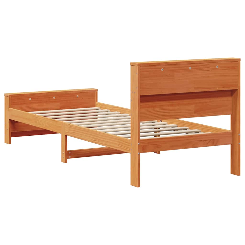 Krevetna konstrukcija Vosak smeđa 90 x 200 cm Konstruirano drvo