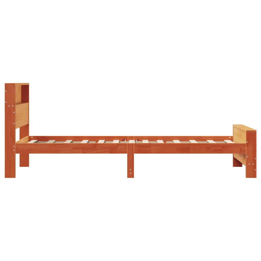 Krevetna konstrukcija Vosak smeđa 90 x 200 cm Konstruirano drvo